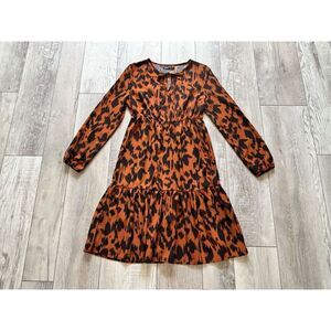 SHEIN animal print knee length/below the knee dress size M